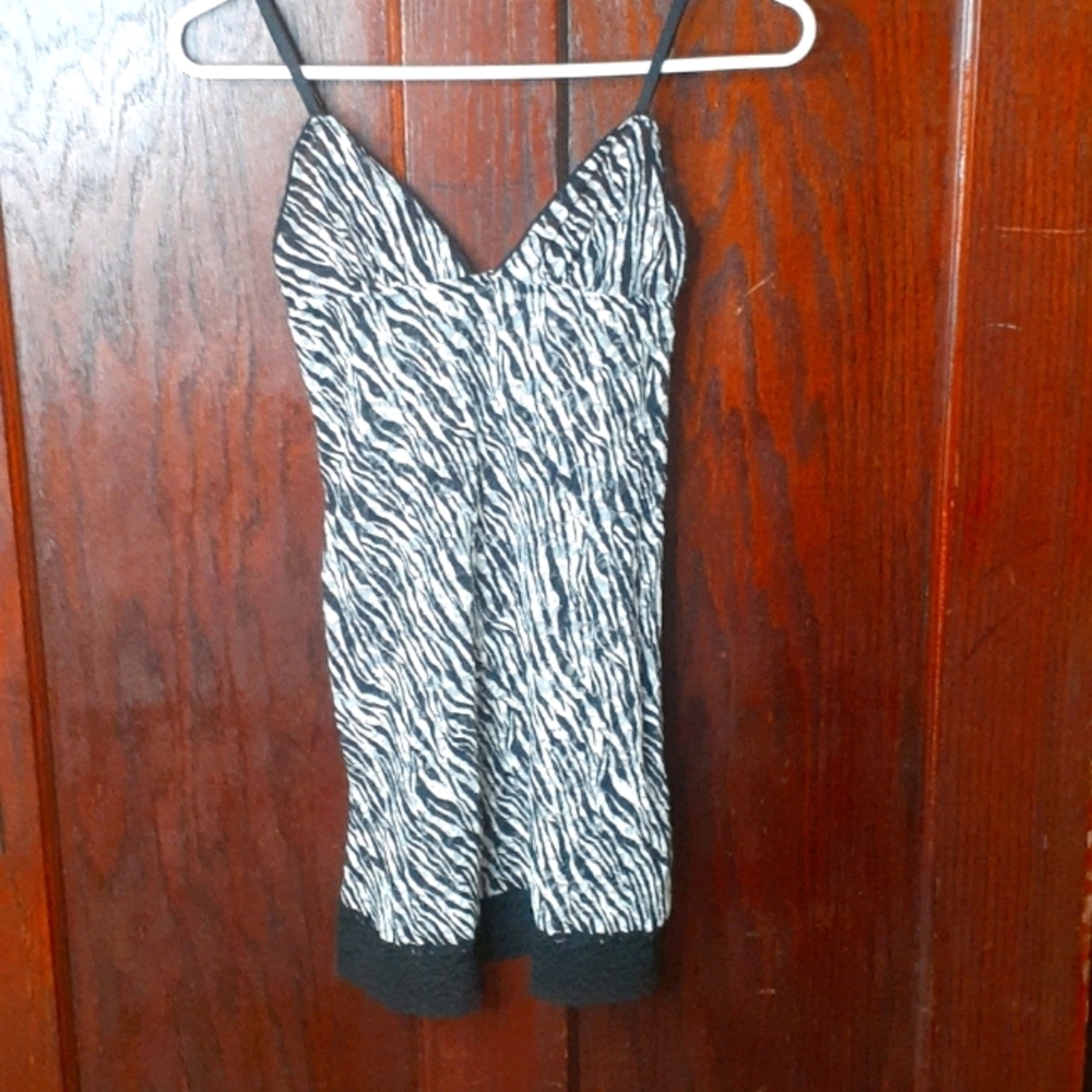 Victoria's Secret zebra striped chemise